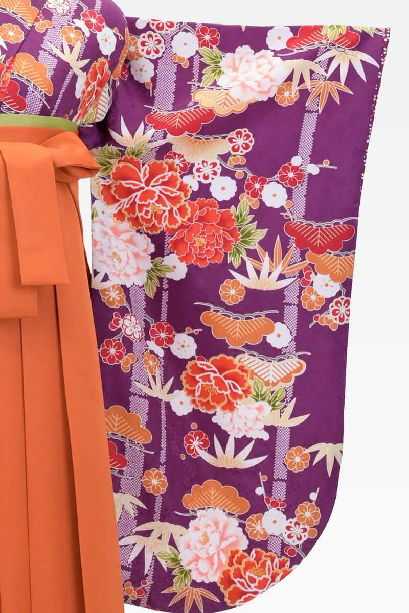 momokoオレンジ、紫色、花柄3点上下セット momoko様専用オレンジ、紫色、花柄3点上下セット